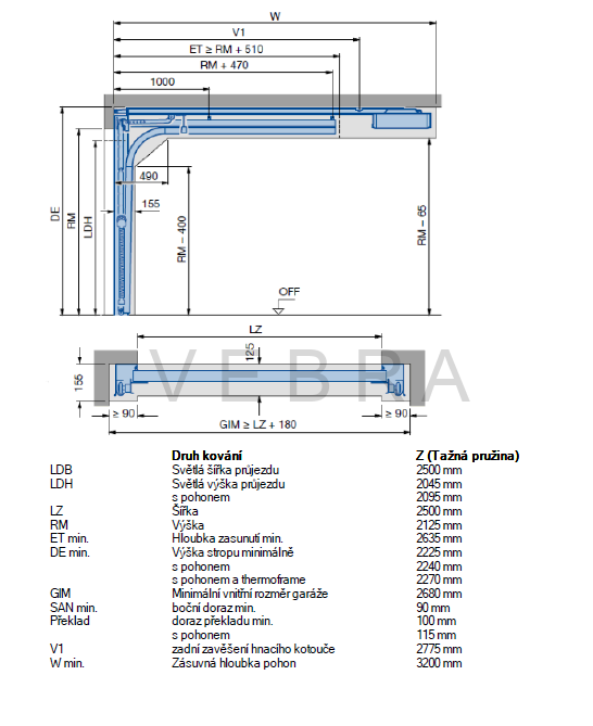 Garážová sekční vrata Hörmann RenoMatic - Šedý hliník 9007