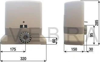 SET Kalos XL - sada pohonu pro posuvné brány do 1200kg
