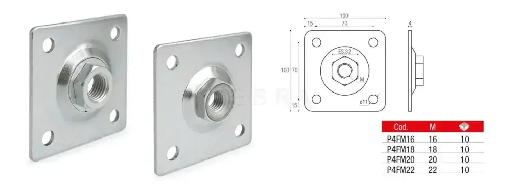 Plotna 100 x 100 mm pro pant M20