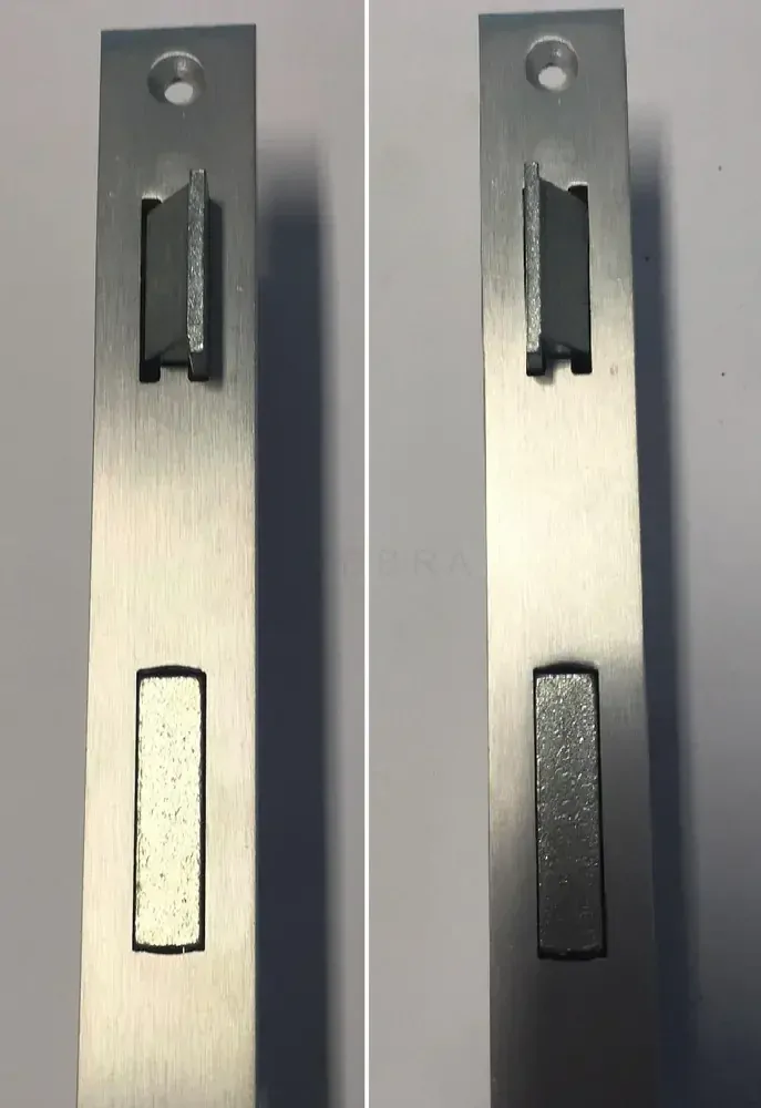 Zámek brány do jeklu 40x40 mm, rozteč 82 mm