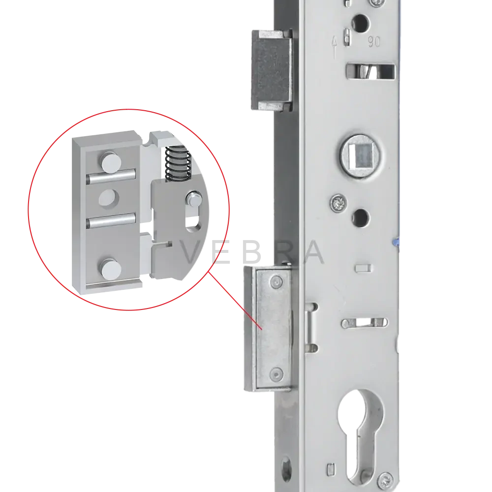 Zámek brány do jeklu 50 mm, pozinkovaný