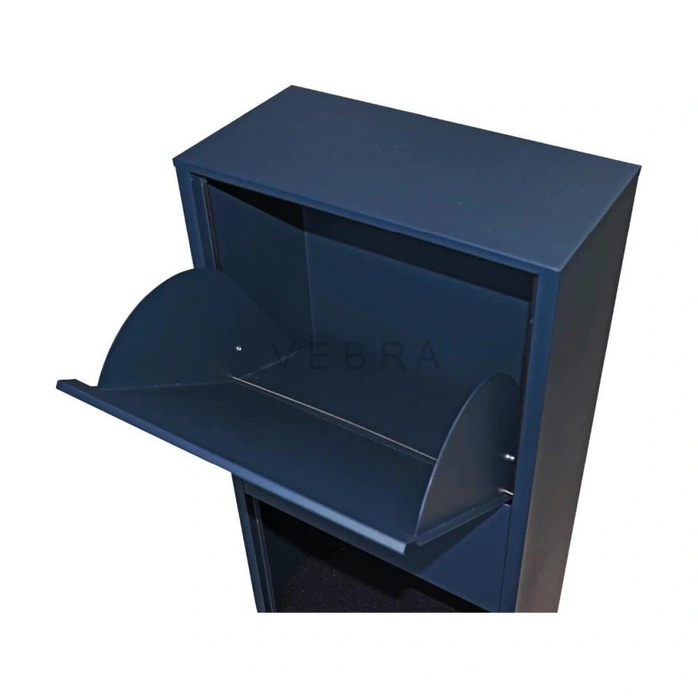 Box na balíky s přepadovou lištou na ochranu balíků,