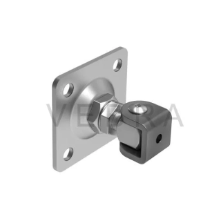 Stavitelný pant M16 s plotnou 80x80 mm