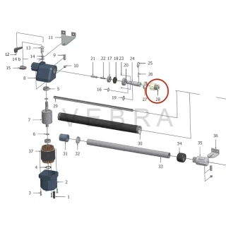 Matice na šroubovici P6 13mm pro EP Wing