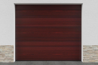 Sekční garážová vrata - Mahagon