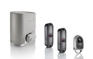 Somfy Elixo Smart io EE 1216531 – sada pohonu pro kolejnicové posuvné brány do 400 kg a 6 m